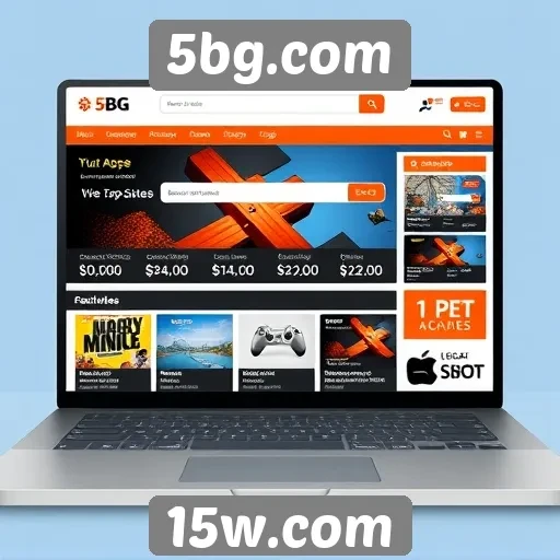 Interface amigável do 5bg.com facilita a navegação